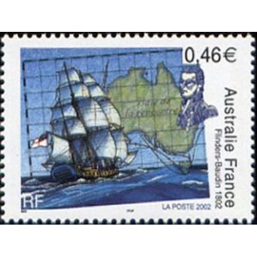 Timbre France 2002 Oblitéré France-Australie 0.46 Yt3476