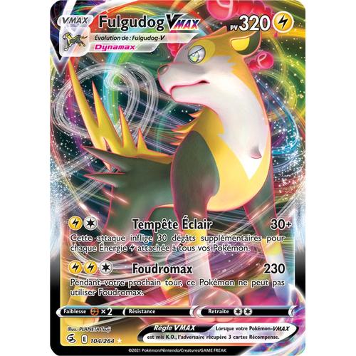 Pokémon - Fulgudog Vmax - 104/264 Set Poing De Fusion Fr