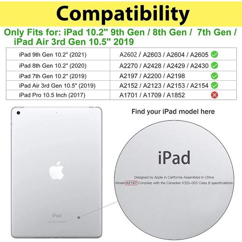 Coque pour iPad 8ème Génération 2020 / 7ème Génération 2019 10.2