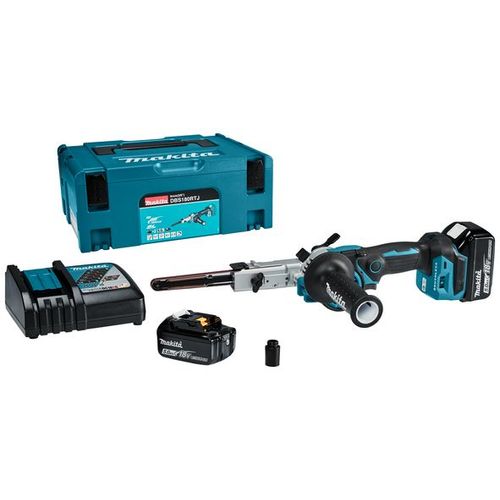 Ponceuse à bande 18V Li-Ion 5 Ah 9 x 533 mm MAKITA - DBS180RTJ