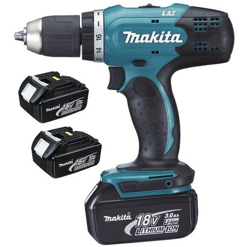 Makita DDF453RF3J - Set perceuse visseuse Li-Ion 18V (3x batterie 3,0Ah) dans MAKPAC - 42Nm