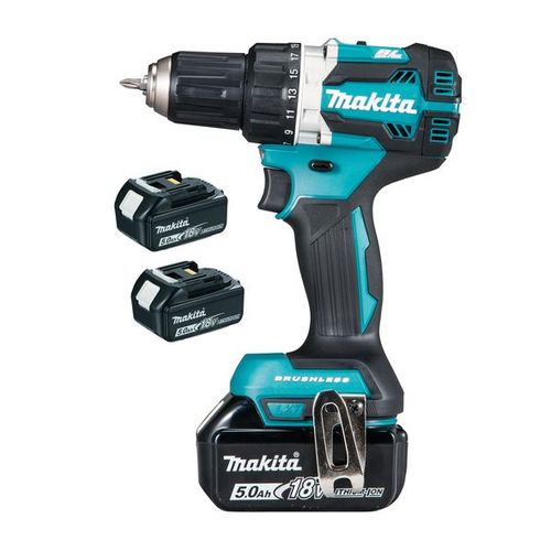 Makita DDF484RT3J - Set perceuse visseuse Li-Ion 18V (3x batterie 5,0Ah) dans MAKPAC - moteur brushless - 54Nm