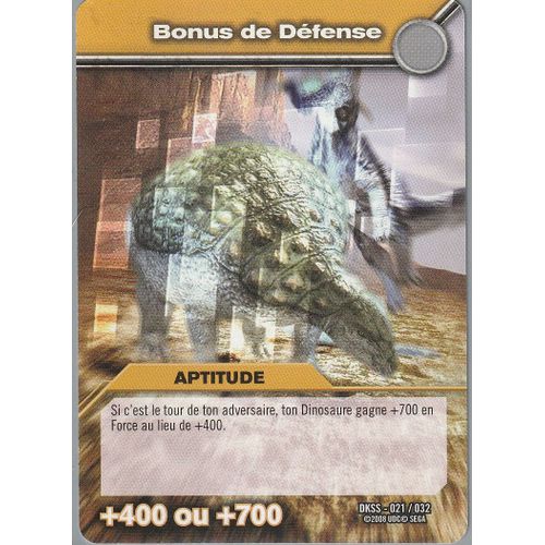 Carte Dinosaur King - Bonus De Defense - Dkss-021/032 -