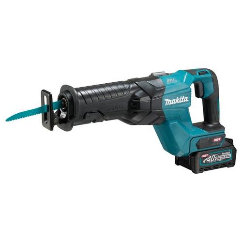 Makita Scie alternative sans fil 40V, 2 x batterie 4Ah, chargeur rapide DC40RA, mallette de transport - JR001GM201