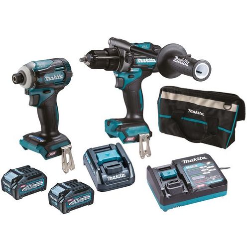 Combopack XGT 40Vmax: HP001G + TD001G + 2 x BL4040 + DC40RA + toolbag