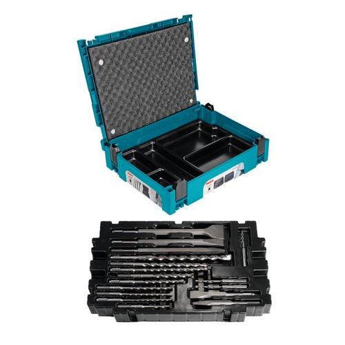 Makita B-52059 / B-53877 - Jeu de 17 forets et burins SDS-Plus dans coffret MAKPAC