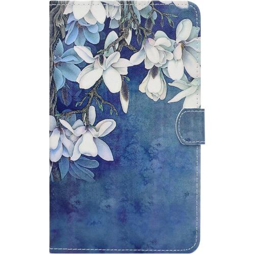 Flip Cover Tablette Samsung Galaxy Tab A 7.0 Pouces(T280/T285), Protection Galaxy Tab A 7.0"" 2016 Etui Cuir Coque De Protection Jolie Pochette Pour Samsung Tab A 7,0"" Case - Magnolia