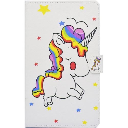 Flip Cover Tablette Samsung Galaxy Tab A 7.0 Pouces(T280/T285), Protection Galaxy Tab A 7.0"" 2016 Etui Cuir Coque De Protection Jolie Pochette Pour Samsung Tab A 7,0"" Case - Licorne