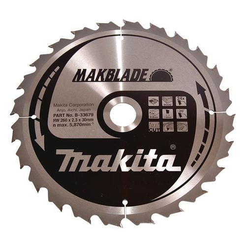 MAKITA MAKBLADE lame de scie circulaire 260x30x24Z