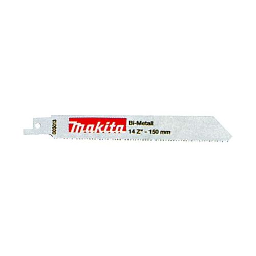 Lame pour Makita JR 3050 T - 130 mm, Fraisée. ondulée, Aciers. inox et métaux non ferreux, Débit, Bi-métal