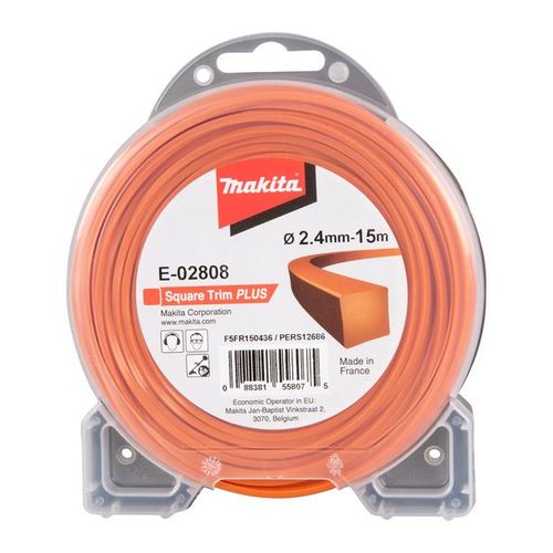 Fil carré Square Trim+ MAKITA 2,4 mm x 15 m - E-02808