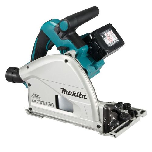 Makita DSP600PT2J Batterie Li-Ion 36V (2x 18V) Kit de scie plongeante (2x batterie 5.0Ah) dans MAKPAC - 165 x 20 mm - sans balais