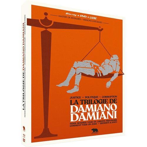 Justice . Politique . Corruption - La Trilogie De Damiano Damiani : Nous Sommes Tous En Liberté Provisoire + Comment Tuer Un Juge + Goodbye & Amen - Blu-Ray + Dvd + Livre