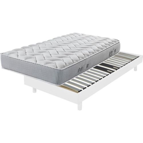 Ensemble Maryland Decokit 90x190 Blanc 50 X 8 Mm Blanc