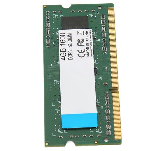 DDR3L SODIMM 1600MHz RAM 64Bits Width 204Pin Data Connection Plug and Play 1600MHz RAM for Laptop 4GB