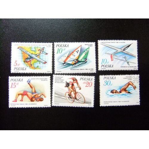 Pologne Polska 1986 Jeux Et Concours Internationaux Yvert 2852 / 57 ** Mnh