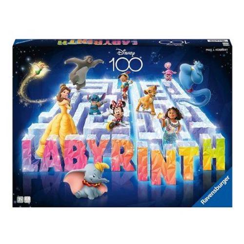 Labyrinthe Disney Mickey Et Ses Amis Anniversaire 100 Ans - Edition Collector Multi Heros, Personnages - Set Jeu De Societe Et Carte