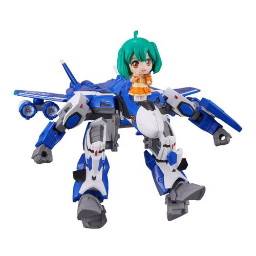 Macross Frontier - Tiny Session Vf-25g Messiah Valkyrie (Michael Use) With Ranka 10 Cm