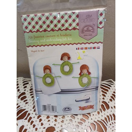 Kit Feutrine Magnets Kiwi Dmc