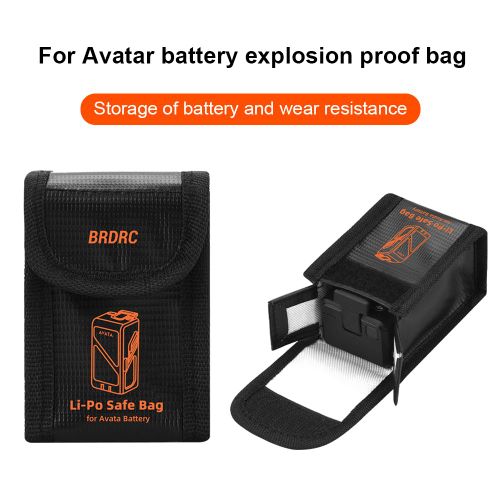 Sac De Protection Antidéflagrant Pour Batteries, Sac De Rangement De Protection Pour Batteries Dji Avata, Résistant Aux Hautes Températures-Générique