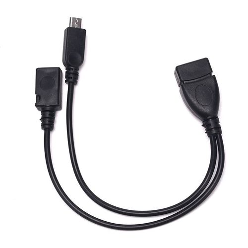 Répartiteur d'alimentation OTG, câble adaptateur Micro USB mâle vers USB A mâle femelle