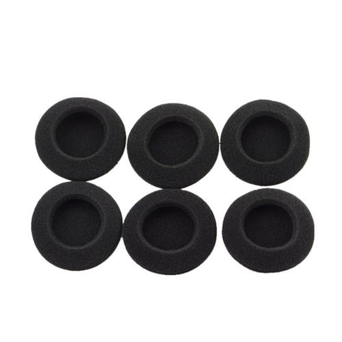 Coussinets d'oreille en mousse de remplacement, 5 paires, 60mm/2.4 "", pour Logitech H600 H330 H340/Aiwa HP-CN5/Labtec Axis 502, noir