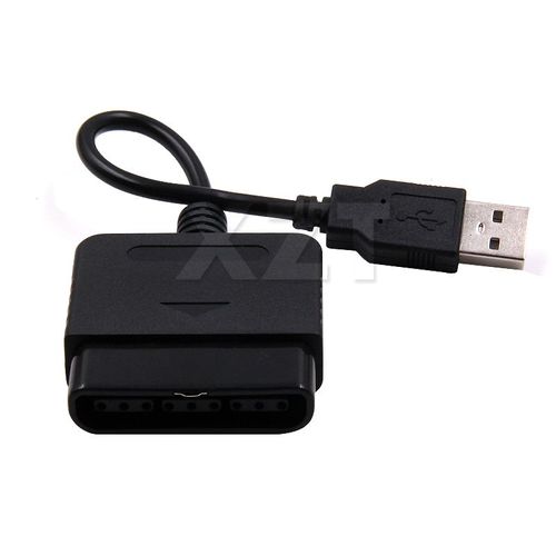 Haute Qualité 1pc Adaptateur Usb Contrôleur De Jeu Convertisseur Pour Ps2 À Ps3 Accessoires De Jeux Vidéo Pour Pc Câble Noir