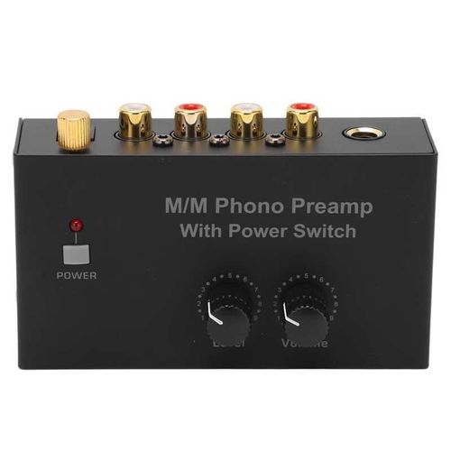 Préampli Phono RCA L R pour instruments de musique, entrée/sortie, plateau tournant, contrôle du Volume, prise ue, 100 ? 240vac, PP500