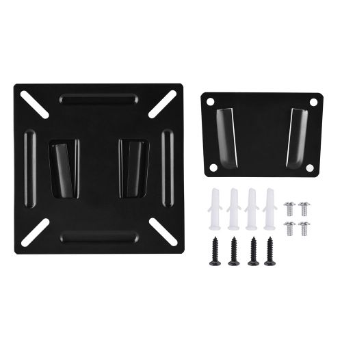 Support mural de TV support de TV en métal panneau plat fixe cadre de TV support universel pour écran LCD 12-24 pouces