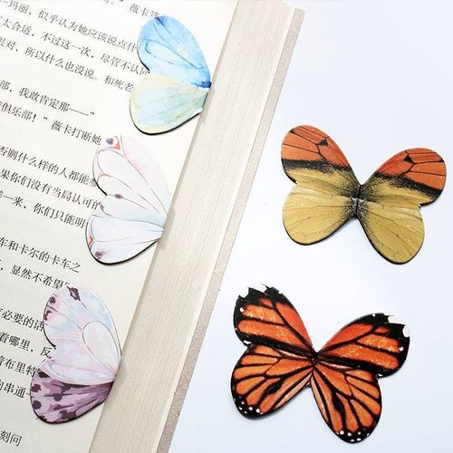 Lot De 4 Marqueurs De Page Magnétiques En Forme De Papillon, Magnifique, Clip Pour Livre, Papeterie Scolaire, Cadeau Pour Enseignant