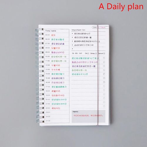 Carnet De Notes Agenda Quotidien, Hebdomadaire, Mensuel, Planificateur En Spirale, Fournitures Pour Enseignant, École Et Bureau