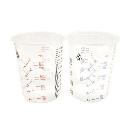 Tasses De Mélange De Peinture En Plastique, Pot De Mélange De Peinture De Voiture, Tasse De Mélange De Peinture D'expérimentation, Tasse Calibrée Pour Peinture De Dessin, Gobelet De Papeterie, 10 Pièc