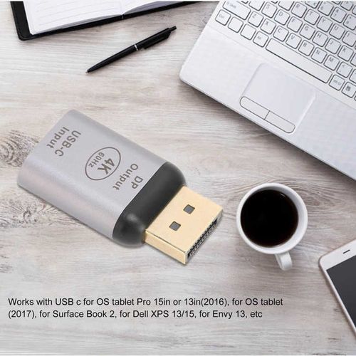 Adaptateur USB C vers DisplayPort 4K 60Hz, Compact et Portable, Plug and Play, pour Win, Android, OS X hot