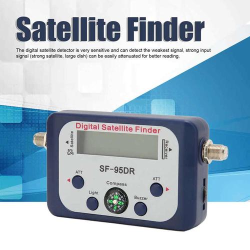 Détecteur de Satellite numérique affichage LCD sensible détecteur de Satellite Portable DC 13-18V avec fonction de Buzzer ATT et boussole