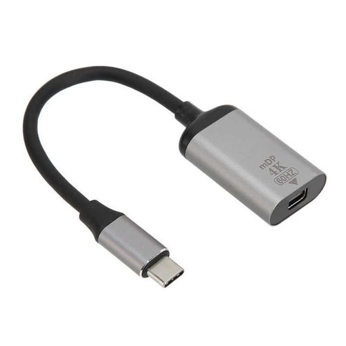 Adaptateur USB C vers DisplayPort 4K 60Hz, en alliage d'aluminium, Plug and Play, Mini DP, pour ordinateur portable, téléphone, tablette, offre spéciale
