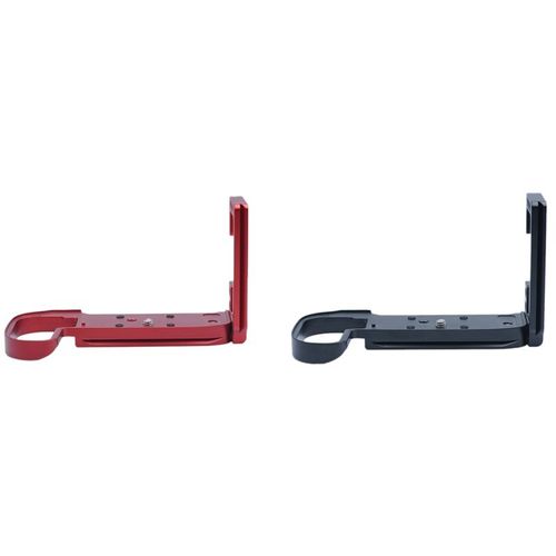 Support De Plaque En L À Dégagement Rapide, 2 Pièces, Poignée Pour Canon Eos R5 Eos R6, Arca Swiss Trépied Rotule, Noir Et Rouge