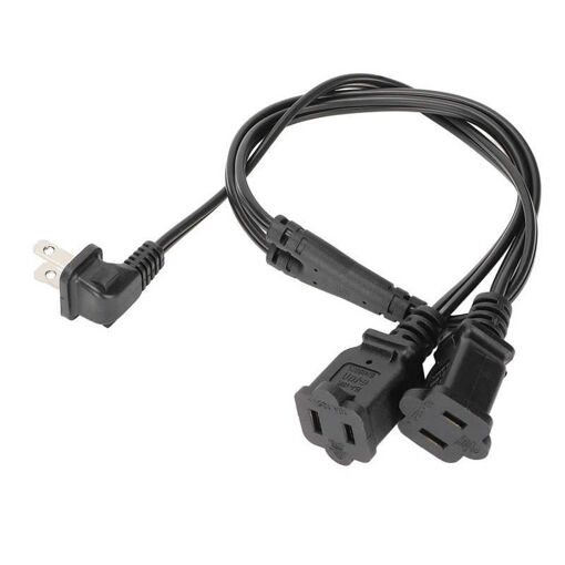 Lot De 3 Adaptateurs De Câble Secteur - Nema 6-15P Mâle Vers Nema 5-15R/20R Femelle, 1 Pied, 14AWG, Noir