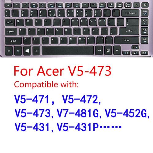 Protecteur de clavier étanche Anti-poussière pour ACER V5-472