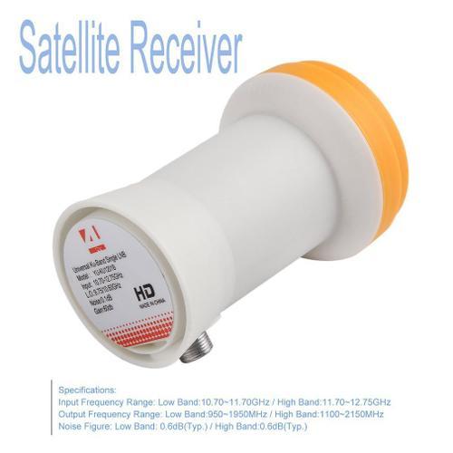 Récepteur de Satellite universel ku-bande unique LNBF 9.75/10.6KU, double sortie, Full HD, numérique, Ku LNB, haute bande basse bande