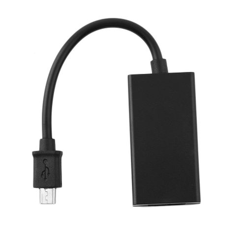 Adaptateur Micro USB vers HDMI, convertisseur de câble noir 12cm, Portable et léger, facile à utiliser, noir