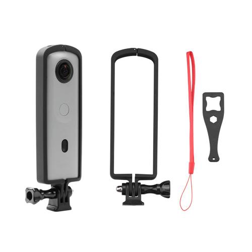 Cadre De Protection En Plastique Abs Pour Ricoh Theta Sc2, Avec Lanière, Étui De Protection Pour Caméra Panoramique, Bordure Pour Ricoh Theta Sc2