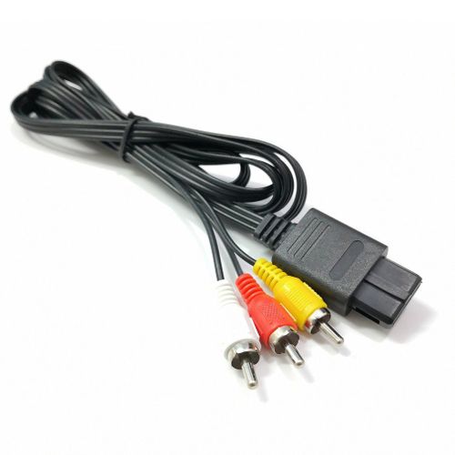 Câble Audio Et Vidéo Stéréo, 6 Pieds, Rca, Av, Tv, Pour Nintendo 64, Design Exquis, Durable