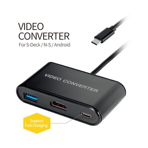 Convertisseur Pour Console Tv Portable 1080p, Usb 3.0, Type C, Compatible Hdmi, Accessoires De Jeux Vidéo, Pour Switch/Steam Deck