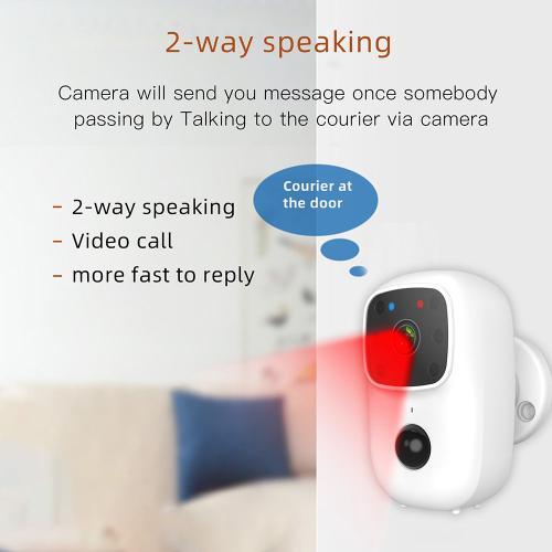 Caméra de sonnette vidéo intelligente sans fil pour la sécurité à
