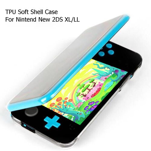 Cadre De Protection En Tpu Souple Pour Nintendo 2ds/Xl, Coque Transparente Anti-Poussière Pour Nouveau 2ds/Ll
