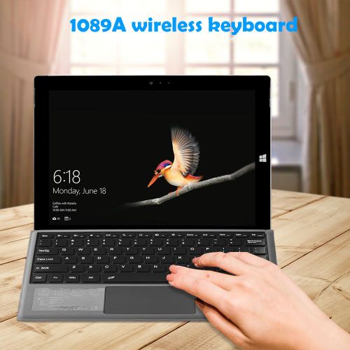 Clavier de sécurité sans fil Rechargeable compatible avec Bluetooth pour Microsoft Surface Pro 3/4/5/6/7