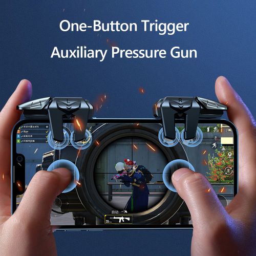 1 Paire De Boutons De Déclenchement De Jeu À 6 Doigts Pour Pubg, Accessoires De Jeu, Contrôle Sans Latence Pour Smartphone Iphone Et Android