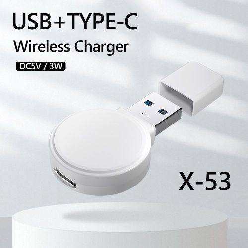 Mini Station De Charge Usb Type-C Pour Iwatch 7 6, Base De Chargement Sans Fil, Pour Bracelet Intelligent, 5v, 1a