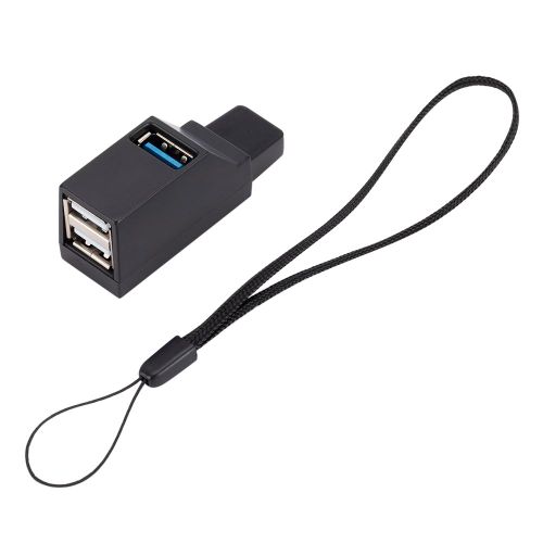 Mini USB 3.0 Adaptateur de moyeu 3 Ports Répartiteur USB Hub Haute Vitesse U Disque Lecteur USB 2.0 pour Ordinateur Portable PC Mac Accessoires