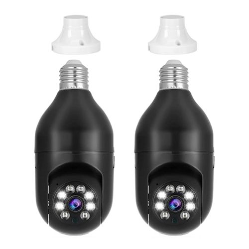 Caméra de Surveillance à distance panoramique 1080 °, ampoule LED 360 P E27 Fisheye Wifi, vidéosurveillance à domicile